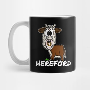 Hereford Cattle Livestock Farmer Texas Herefordshire Funny Mug